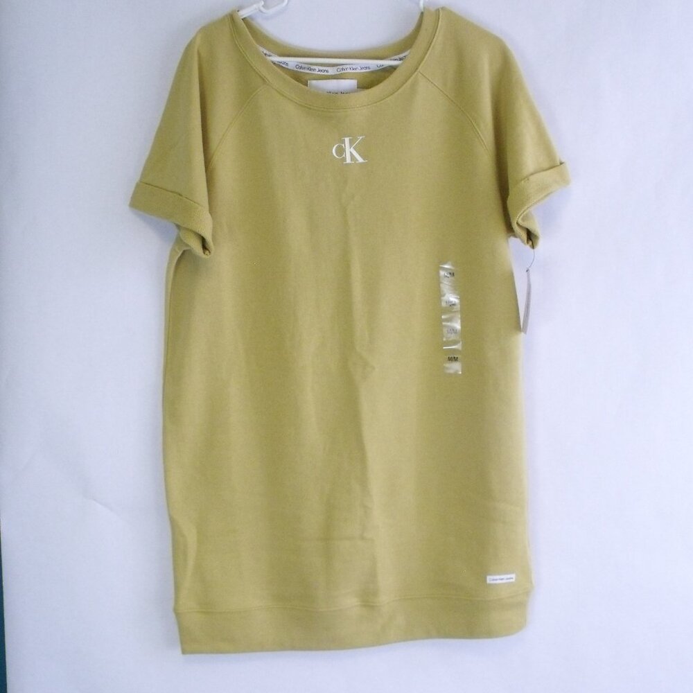 Calvin Klein Mustard Sweatshirt Dress